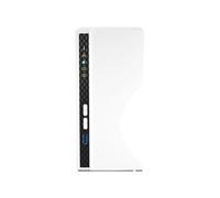 QNAP TS-233 NAS Mini Tower 2 baies SATA 6Gb/s, ARM Cortex-A55 2.0GHz, 2Go RAM, 1xGbE, 1xUSB 3.2 Gen 1, 2xUSB 2.0, QTS 5.0, Blanc
