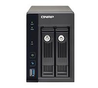 QNAP TS-253 Pro-8G - Serveur de Stockage en Réseau NAS pour Deux Disques Durs, Processeur Quad Core Intel Celeron 2.0GHz, 8Go RAM, 2 Ports Gbe LAN, USB 3.0, HDMI, Châssis Vide