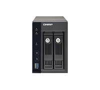 QNAP TS-253 Pro - Serveur de Stockage en Réseau NAS pour Deux Disques Durs, Processeur Quad Core Intel Celeron 2.0GHz, 2Go RAM Extensible, 2 Ports Gbe LAN, USB 3.0, HDMI, Châssis Vide