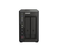 Qnap TS-253E 8G, NAS 2 baies (processeur Intel® Celeron® J6412 4-Core/4-Thread, turbo jusqu'à 2,6 GHz, double 2,5 GbE) 6 To avec 2 disques durs WD RED Plus de 3 To