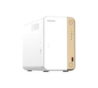 Qnap TS-262 Turbo Station NAS (processeur Intel® Celeron® N4505 2-Core/2-Thread, Turbo jusqu'à 2,9 GHz, 4 Go de RAM, 1 port LAN RJ-45 2,5 GbE) Bundle 16 To avec 2 disques WD Red Plus de 8 To