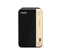 QNAP TS-264-8G NAS Tower 2 baies SATA III, Intel Celeron N5095, 8Go RAM, 2x M.2 PCIe Gen3, 2x 2.5GbE RJ45, HDMI 2.0, 2x USB 3.2 Gen2, QNAP QTS