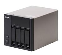QNAP - TS-420 -Serveur de Stockage en Réseau NAS pour Quatre Disques Durs, USB 3.0, eSATA,Châssis Vide