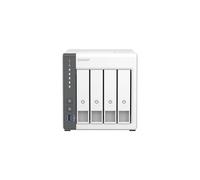 QNAP TS-433-4G : NAS Tower 4 baies SATA 6Gb/s, ARM Cortex-A55 Quad-Core 2.0GHz, 4Go RAM, 2xGbE, 1x2.5GbE, USB 3.2 Gen 1, QTS 5.0, Blanc