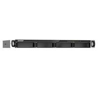 QNAP TS-435XeU-4G NAS monté en rack avec 4 baies connectivité 2,5 GbE/10 GbE, mise en cache SSD M.2 NVMe avec 4 disques Seagate IronWolf HD