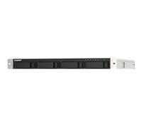 QNAP Serveur NAS rack 1U TS-453DU Intel Celeron J4125 4 Go DDR4 4 baies 2.5GbE Noir/Gris