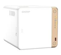 QNAP TS-462-2G serveur de stockage NAS Tower Intel® Celeron® N4505 2 Go DDR4 0 To QNAP QTS Blanc