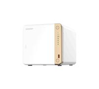 QNAP TS-462-2G serveur de stockage NAS Tower Intel® Celeron® N4505 2 Go DDR4 0 To QNAP QTS Blanc