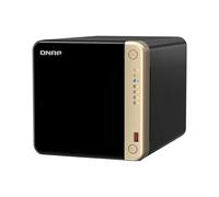 QNAP TS-464-8G-US NAS de Bureau Haute Performance à 4 Baies avec processeur Intel Celeron Quad-Core, emplacements M.2 PCIe et connectivité réseau Double 2,5 GbE (2,5 G/1 G/100 M) (sans Disque)