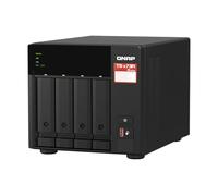 QNAP TS-473A-8G-US NAS de Bureau Haut débit à 4 Baies avec processeur AMD Ryzen 4 cœurs, mémoire DDR4 de 8 Go et connectivité réseau 2,5 GbE (2,5 G/1 G/100 M) (sans Disque)