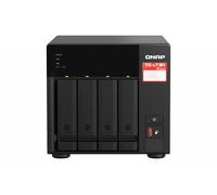 QNAP TS-473A NAS Tower Ryzen Embedded V1500B 8 Go DDR4 0 To QNAP Turbo System Noir