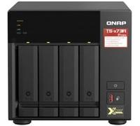 QNAP TS-473A NAS Tower Ryzen Embedded V1500B 8 Go DDR4 0 To QNAP Turbo System Noir