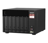 Qnap TS-673A Station turbo NAS 6 baies (AMD Ryzen™ Embedded V1500B 4-Core/8 thread 2,2 GHz 8 Go DDR4 RAM 2 x RJ-45 2,5 GbE port LAN) IronWolf Bundle, couleur : Seagate IronWolf, tailles : 48 To