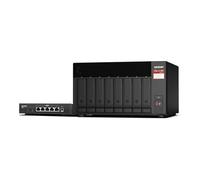 QNAP NAS TS-873A Noir – 8 baies SATA 6Gb/s – 8 Go de RAM – 2.5GbE iSCSI