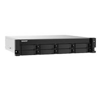 QNAP TS-873AEU-4G serveur de stockage NAS Rack (2 U) Ryzen Embedded V1500B 4 Go DDR4 0 To QuTS hero Noir