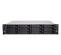 QNAP TS-h1283XU-RP NAS Rack (2 U) Intel Xeon E E-2236 128 Go DDR4 0 To QuTS hero Noir, Gris
