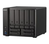 QNAP TS-H973AX NAS Tower Ryzen Embedded V1500B 32 Go DDR4 0 To QuTS hero Noir