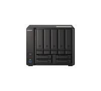 QNAP TS-h973AX-8G NAS Tower 9 baies AMD Ryzen V1500B 8Go DDR4, 5x3.5" SATA 6Gb/s, 2x2.5" U.2 NVMe/SATA, 2x2.5" SATA, 1x10GbE, 2x2.5GbE, QuTS hero