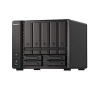 QNAP TS-H973AX NAS Tower Ryzen Embedded V1500B 8 Go DDR4 0 To QuTS hero Noir