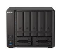 QNAP TS-H973AX NAS Tower Ryzen Embedded V1500B 8 Go DDR4 0 To QuTS hero Noir
