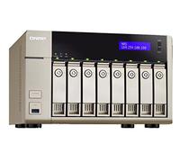 QNAP TVS-863+-16G - Serveur de Stockage en Réseau NAS pour 8 Disques Durs, Stockage Unifié iSCSI-NAS, Processeur AMD 2.4GHz Quad-core , 16Go RAM, 2 Ports Gbe LAN, 2 Ports HDMI, 4K-ready avec QvPC, Carte 1 Port 10Gbe Préinstallée, Châssis Vide