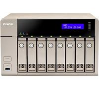QNAP TVS-863-4G - Serveur de Stockage en Réseau NAS pour 8 Disques Durs, Stockage Unifié iSCSI-NAS, Processeur AMD 2.4GHz Quad-core , 4Go RAM Extensible, 2 Ports Gbe LAN, 2 Ports HDMI, 4K-ready avec QvPC, 10Gbe-ready, Châssis Vide