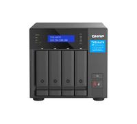 QNAP TVS-H474 NAS Tower Intel® Pentium® G7400 8 Go DDR4 0 To QuTS hero Noir