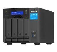 QNAP TVS-H474 NAS Tower Intel® Pentium® G7400 8 Go DDR4 0 To QuTS hero Noir
