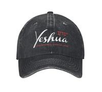 QNBUFOY Coton Confort Christ Yeshua Roi des Rois Seigneur des Seigneurs Casquettes de Baseball Denim Snapback Cap pour Hommes Femmes Entraînements en Plein Air Chapeaux Doux Casquette Cadeau