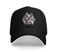QNBUFOY Coton Confort Deads par Les lumières du Jour Casquette de Baseball Vintage Trucker Chapeau Été Unisexe Hommes Chasse Camping Snapback Cap Cadeau