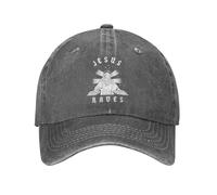 QNBUFOY Coton Confort Raves Casquette de Baseball Vintage en Détresse Coton Parodie Dieu Saint Couvre-Chef Unisexe Style Activités de Plein air Cadeau Chapeaux Casquette Cadeau