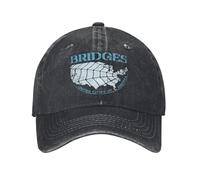 QNBUFOY Coton Confort Rétro Ponts v3 Vieilli Stranding Casquettes de Baseball Hommes Femmes en Détresse Lavé Couvre-Chef Kojima Hideo Voyage en Plein air Soft Cap Cadeau