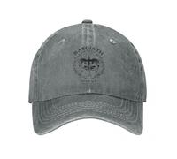 QNBUFOY Imprimé lavé nostalgique Coton Basgiath War College Fourth Wing Casquettes de Baseball Accessoires Vintage Détressé Denim Casquette de Soleil pour Hommes Femmes Outdoor Running Cadeau