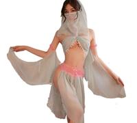 QNCLO Robe de geisha pour femme - Style chinois - Sexy - Bleu