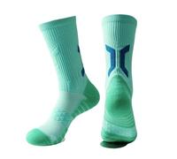 QNDUGJFER Chaussette Hommes Pro Basketball Formation Respirant À Séchage Rapide Fond Évacuant La Transpiration Sport Chaussettes De Pression-Vert-Taille De L'unité