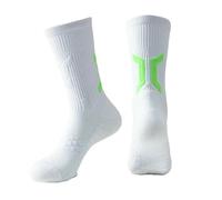 QNDUGJFER Chaussette Hommes Pro Basketball Formation Respirant À Séchage Rapide Fond Évacuant La Transpiration Sport Chaussettes De Pression-Blanc-Taille De L'unité