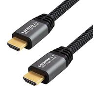 Qnected® Câble HDMI 2.1 5 Mètres - Certifié - 4K 120Hz, 4K 144Hz, 8K 60Hz - HDR10+, Dolby Vision - eARC - Ultra High Speed - 48 Gbps | Compatible avec PlayStation 5 - Xbox Series X & S - TV