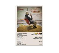 QNEKHLVP B.B. Jacques Poesie D'une Pulsion Poster Musique Poster sur Toile Art Mural Décoration Chambre Ado 40 x 60 cm Sans Cadre-Style 43