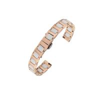 QNGMKBKTDZ 6mm 8mm 10mm 12mm 14m Bracelet de montre for dames adapté for Casio adapté for fossile adapté for Longines en acier inoxydable femmes Bracelet de montre Bracelet en céramique(4101 Rose Gold