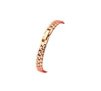 QNGMKBKTDZ Bracelet de montre en acier inoxydable solide for femmes, or Rose, petite taille, ceinture en maille 6mm 8mm 10mm 12, chaîne de montre en métal Ultra-mince(Rose gold,8mm)