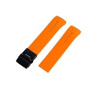 QNGMKBKTDZ Bracelet de montre en silicone 20 mm 21 mm adapté for Tissot for T-Touch T013 T81 T091 T33 T047 Bracelet en caoutchouc à extrémité incurvée Orange noir bleu rouge(A9,20mm)