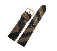 QNGMKBKTDZ Bracelet en cuir à motif écossais à démontage rapide 12, 14, 16, 18, 20, 22 mm, noir et marron, for montres hommes et femmes(Brown GoldA,20mm)