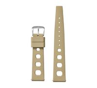QNGMKBKTDZ Fluororubber FKM bracelet de montre 20mm 22mm bracelet de montre à dégagement rapide for accessoires de montre traditionnels(Khaki,20mm)