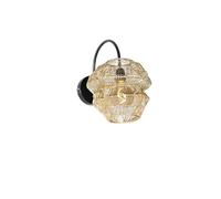 QNGSAK Oriental I Applique Murale Or Vadi Oriental Convient pour LED E27 |Applique murale en acier à 1 lumière adaptée au salon I cuisine I chambre I reliable