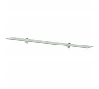 Qnhdfrt 100x20cm Frosted Tempered Glass Floating Wall Shelf