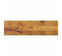Qnhdfrt 100x30cm Solid Mango Wood Rectangular Table Top, Oak Finish