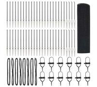 Qnhdfrt 10m x 40cm Grey Steel Garden Fence Kit