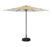 Qnhdfrt 10x10ft Rectangular Patio Umbrella, Yellow & White Tilt Canopy