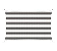 Qnhdfrt 10x13 ft Rectangular HDPE Sun Shade Sail, Gray and White