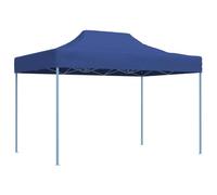 Qnhdfrt 10x13ft Pop-Up Party Tent, Steel Frame Outdoor Canopy, Blue